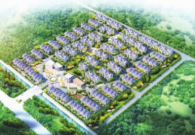 安置小區(qū)。（效果圖）