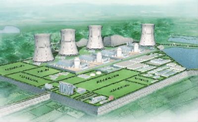 小墨山核電廠效果圖。（本版圖片由湖南核電有限公司提供）